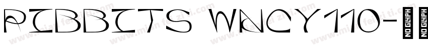 Ribbits WNCY110字体转换